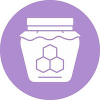 Honey Glyph Circle Icon vector