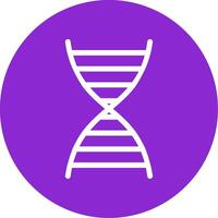 DNA Glyph Circle Icon vector