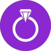 Wedding Ring Glyph Circle Icon vector