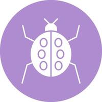 Insect Glyph Circle Icon vector