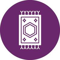 Carpet Glyph Circle Icon vector