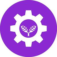 Ecology Glyph Circle Icon vector