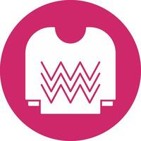 Jersey Glyph Circle Icon vector