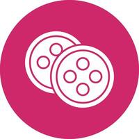 Botton Glyph Circle Icon vector