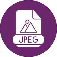 jpeg glifo circulo icono vector