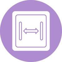 Size Glyph Circle Icon vector