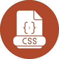 Css Glyph Circle Icon vector