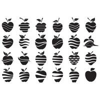 Icon bundle logo vector apple