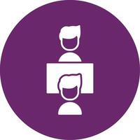 solid circle icon vector