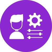 solid circle icon vector