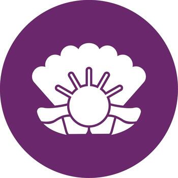 solid circle icon vector