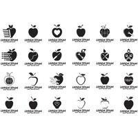 Icon bundle logo vector apple