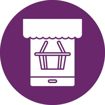 solid circle icon vector