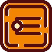 Endpoint filled Sliped Retro Icon vector