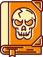 Horror filled Sliped Retro Icon vector