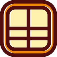 Layout filled Sliped Retro Icon vector