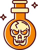 Potion filled Sliped Retro Icon vector