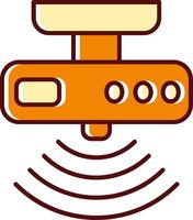 Motion sensor filled Sliped Retro Icon vector