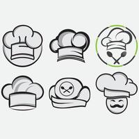 collection of coking logos vector