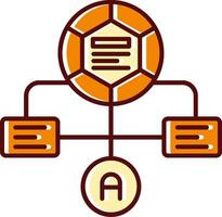 Workflow filled Sliped Retro Icon vector
