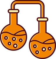 Experiment filled Sliped Retro Icon vector