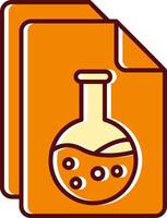 Document filled Sliped Retro Icon vector