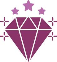 Diamond Glyph Two Colour Icon vector