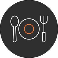 Cutlery Blue Filled Icon vector