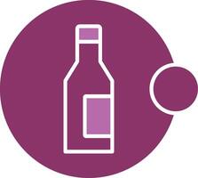 No Alcohol Glyph Two Colour Icon vector