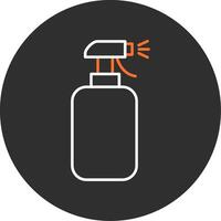 Cleaning Spray Blue Filled Icon vector