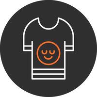 Shirt Design Blue Filled Icon vector