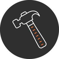Hammer Blue Filled Icon vector