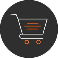 Cart Blue Filled Icon vector