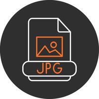 Jpg Blue Filled Icon vector