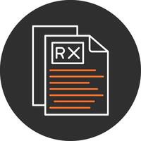 Rx Blue Filled Icon vector