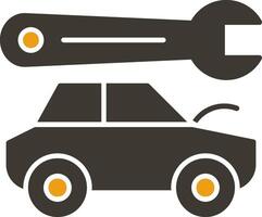 Body Repair Glyph Two Colour Icon vector