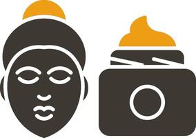 Skin Care Glyph Two Colour Icon vector