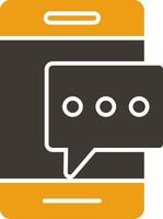 Pop Up Glyph Two Colour Icon vector