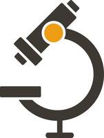 Microscope Glyph Two Colour Icon vector