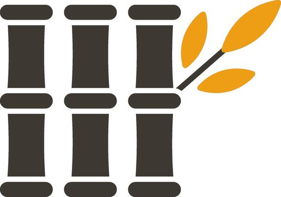 Bamboo Glyph Two Colour Icon