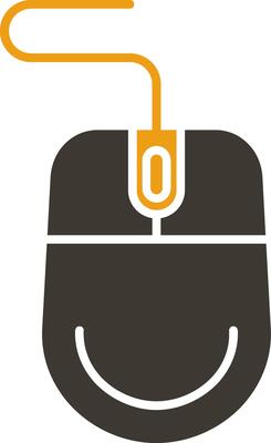 Mouse Glyph Two Colour Icon