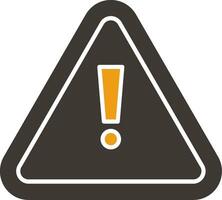 Alert Glyph Two Colour Icon vector