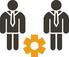 Business People Glyph Two Colour Icon vector