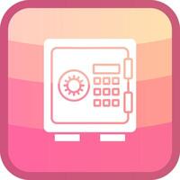 Lockers Glyph Squre Colored Icon vector