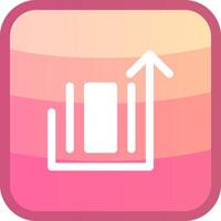 Deploy object Glyph Squre Colored Icon vector
