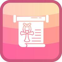History Glyph Squre Colored Icon vector
