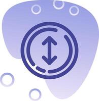 Up and down arrow Gradient Bubble Icon vector