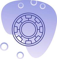 Chip Gradient Bubble Icon vector