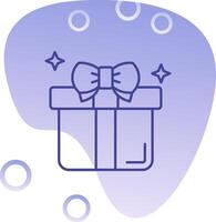 Gift Gradient Bubble Icon vector