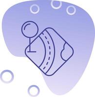 Pin Gradient Bubble Icon vector